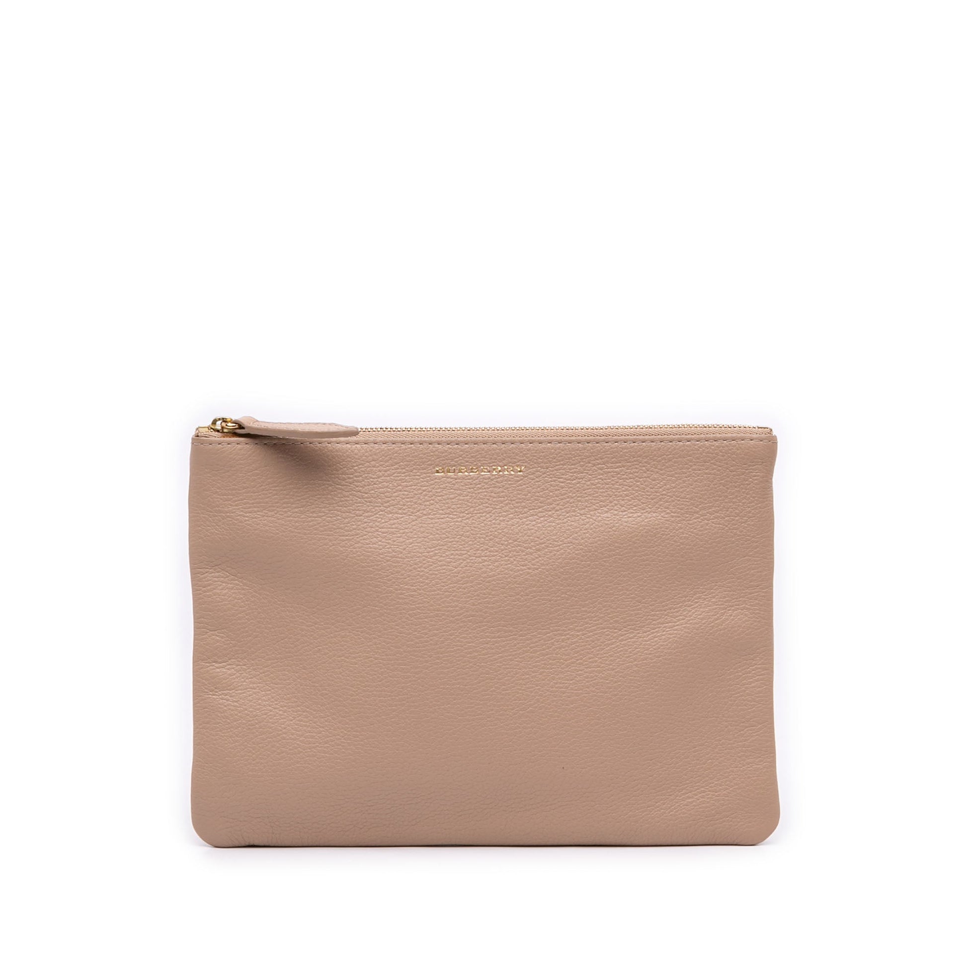 Burberry Pebbled Leather Clutch