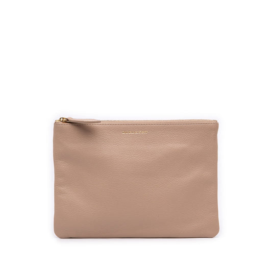 Burberry Pebbled Leather Clutch