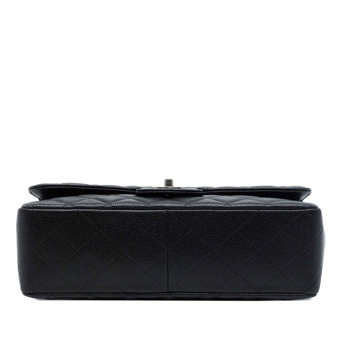 Chanel Jumbo Classic Caviar Single Flap — Black