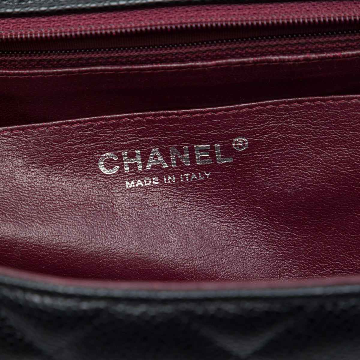 Chanel Jumbo Classic Caviar Single Flap — Black