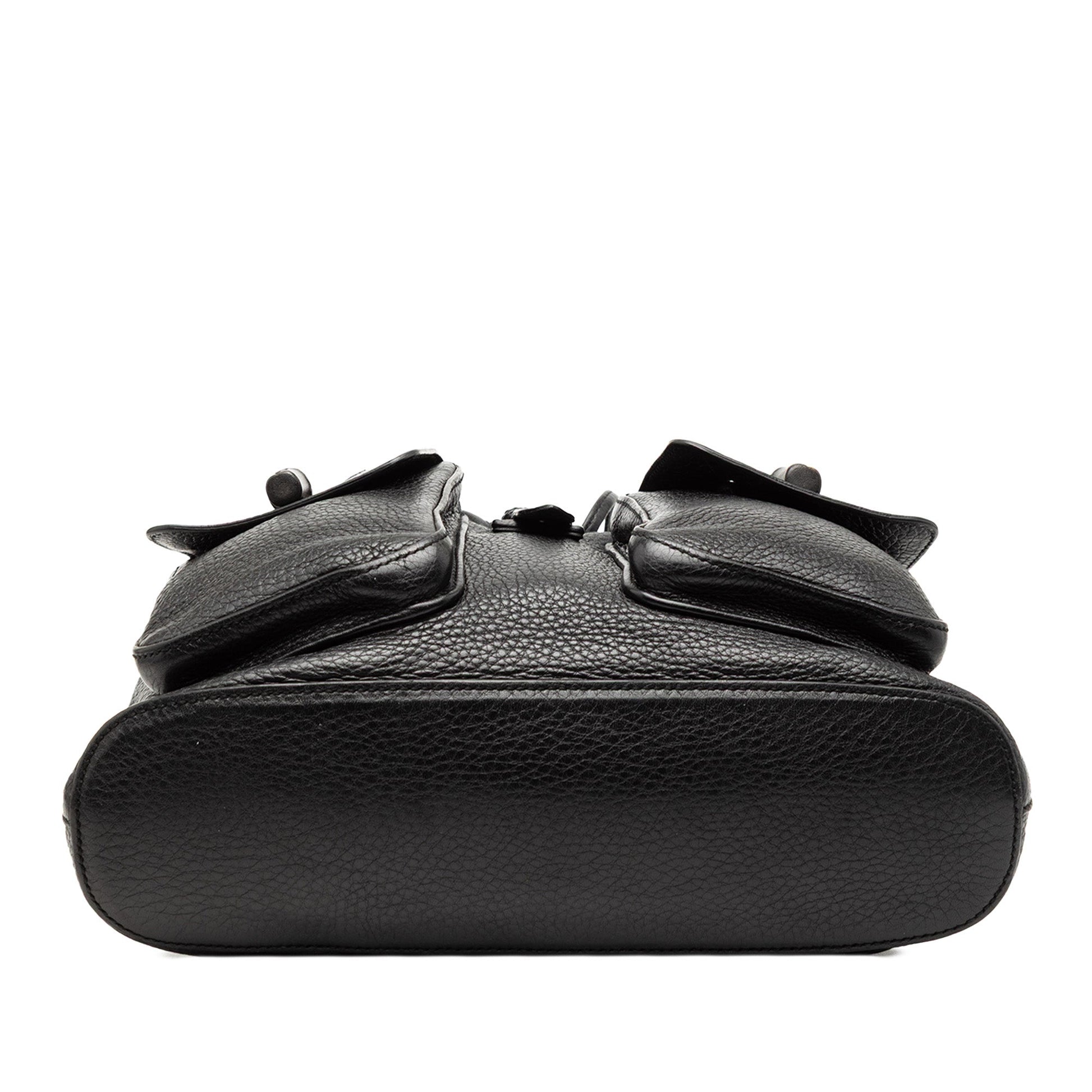 Gucci Leather Bamboo Tassel Backpack