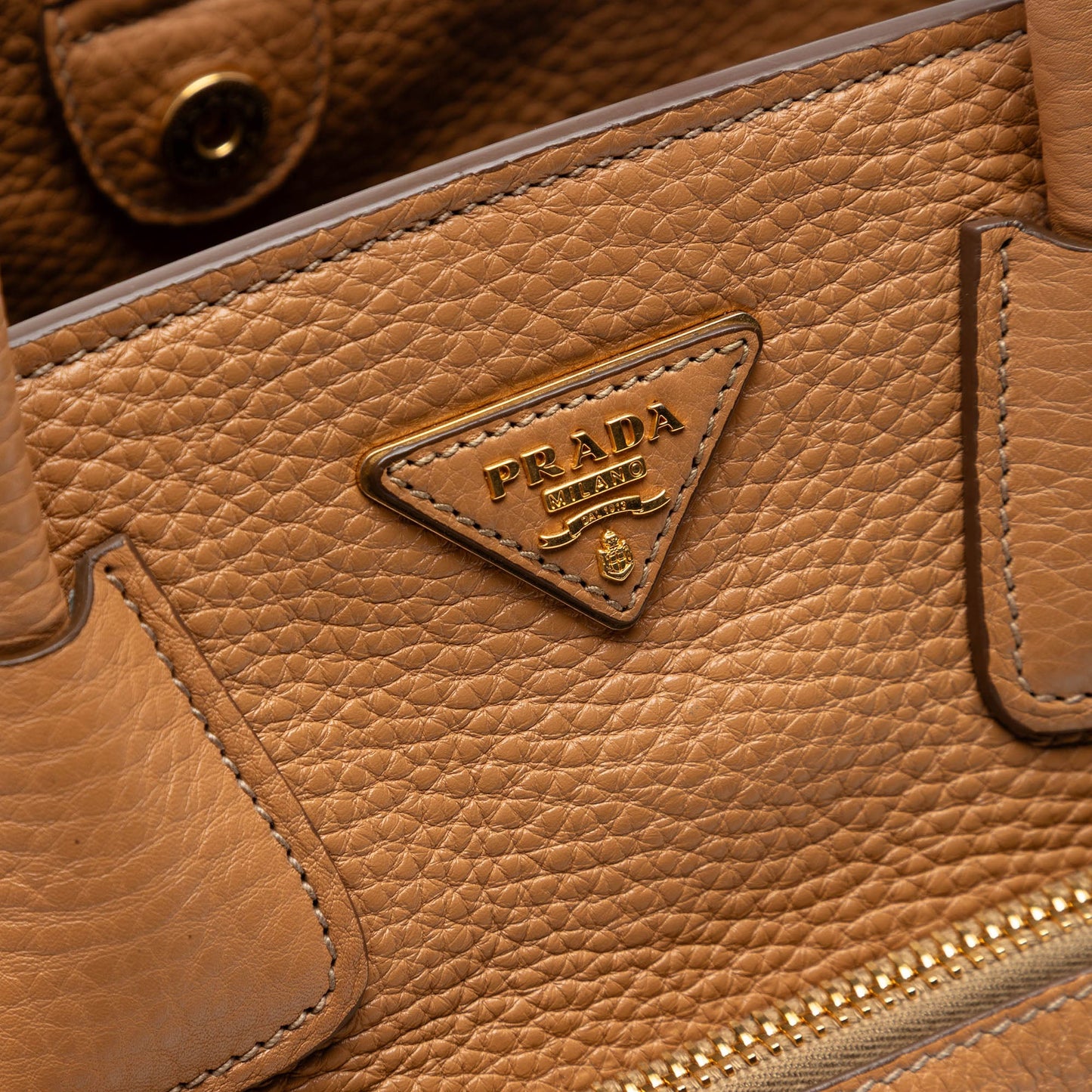 Vitello Daino Front Pocket Open Convertible Tote