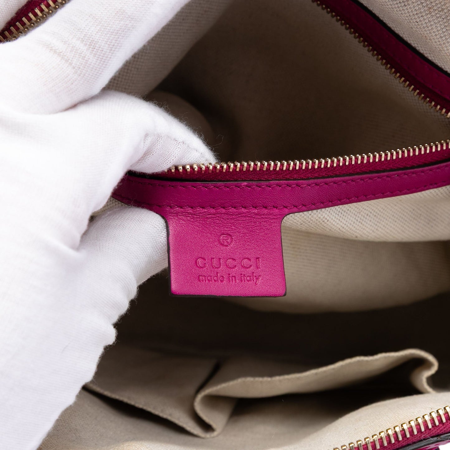 Small Microguccissima Patent Nice Dome Satchel