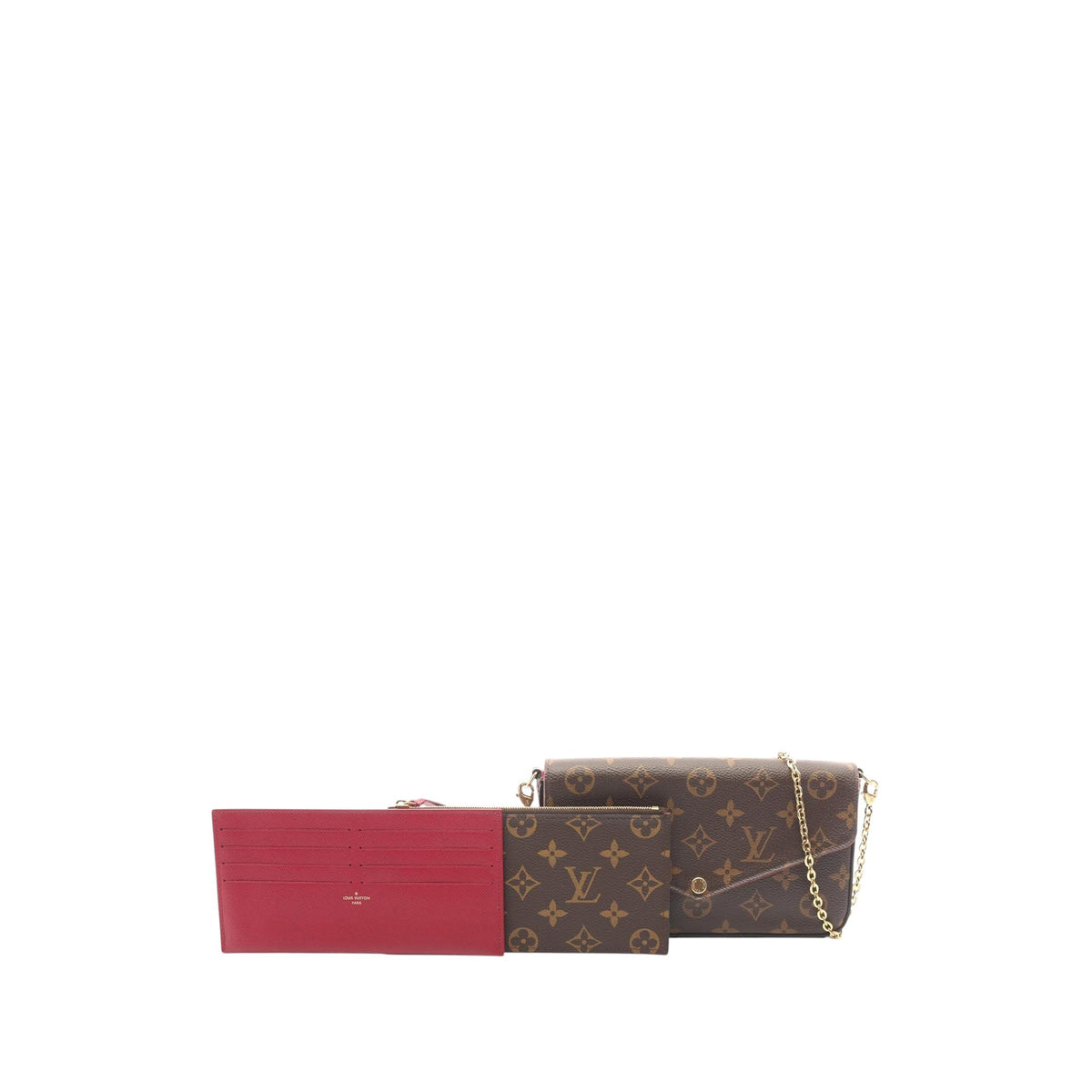Louis Vuitton Monogram Pochette Felicie — Brown