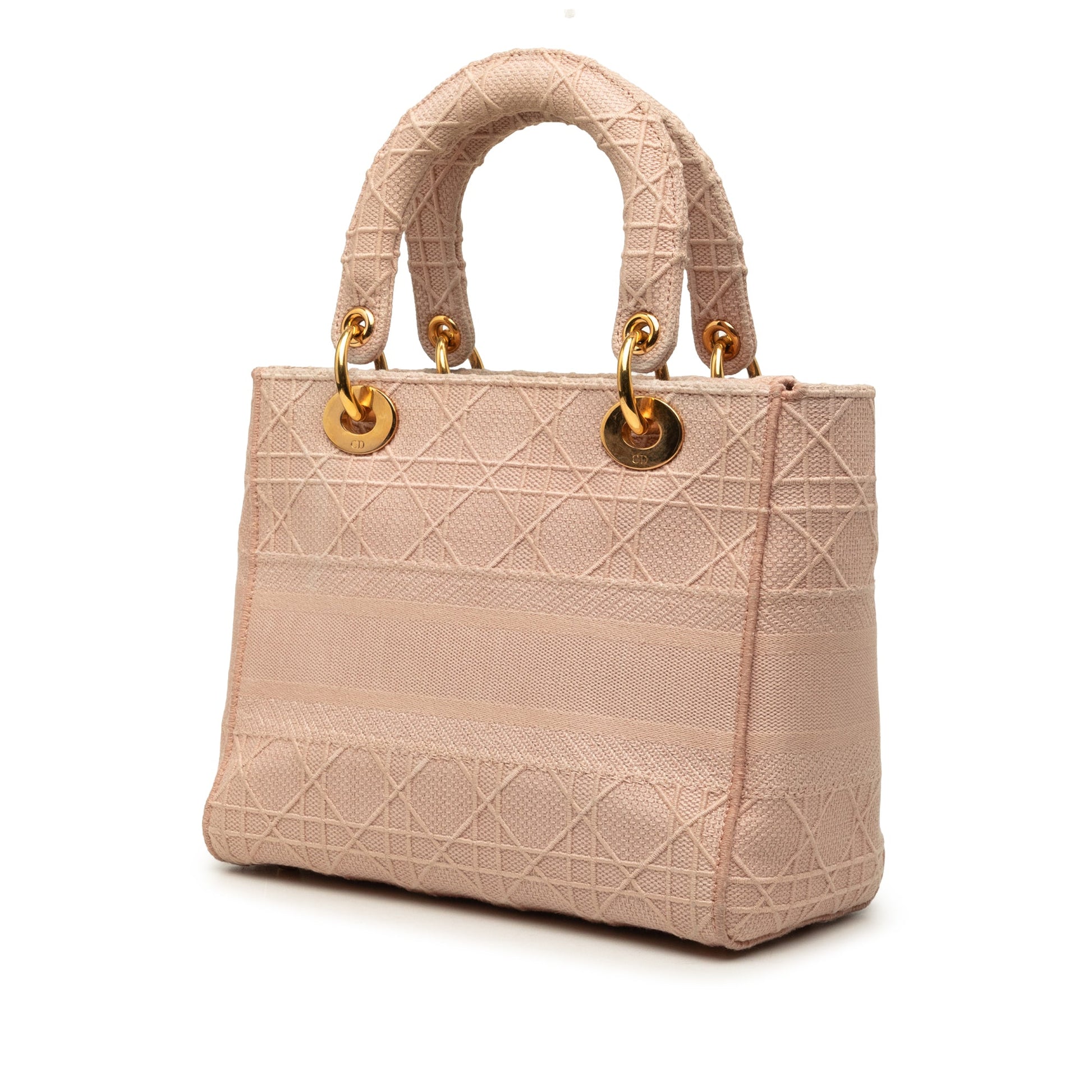 Dior Medium Embroidered Canvas Cannage Lady D Lite