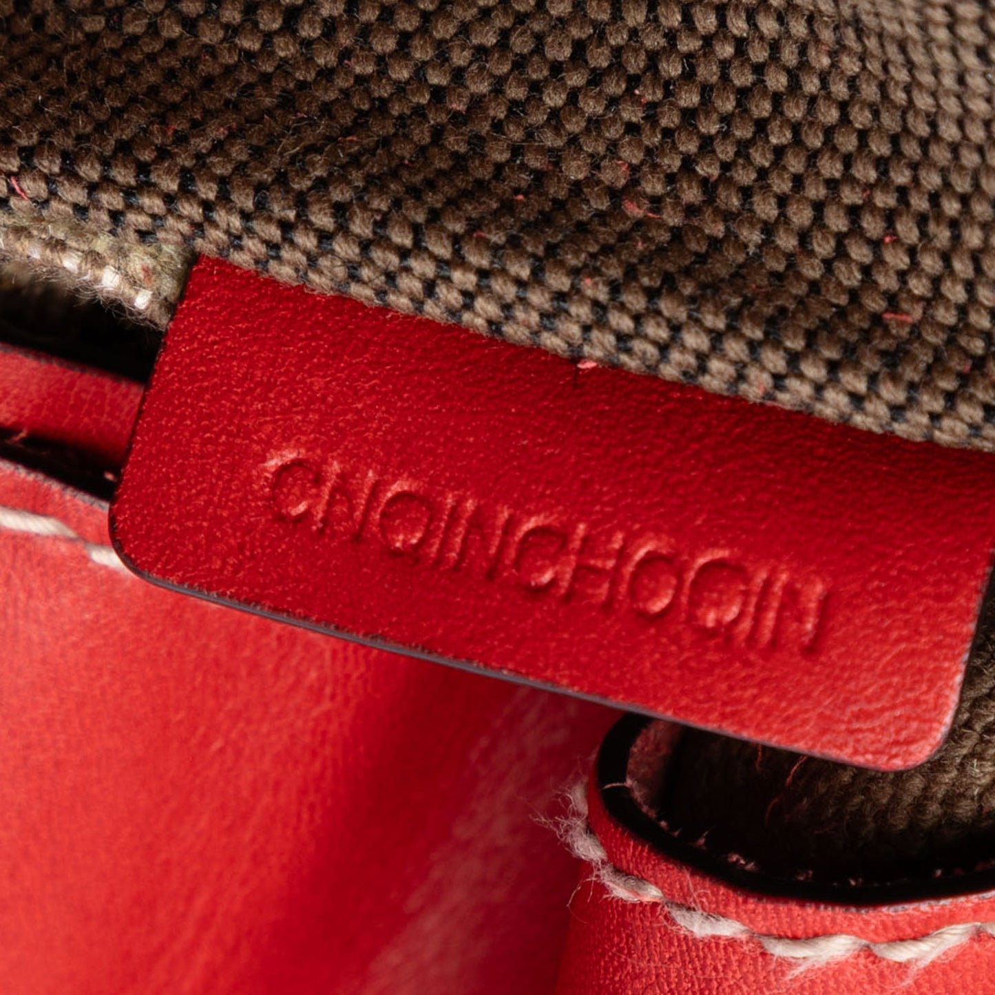 Medium Mega Check Canvas Ashby Bucket Bag