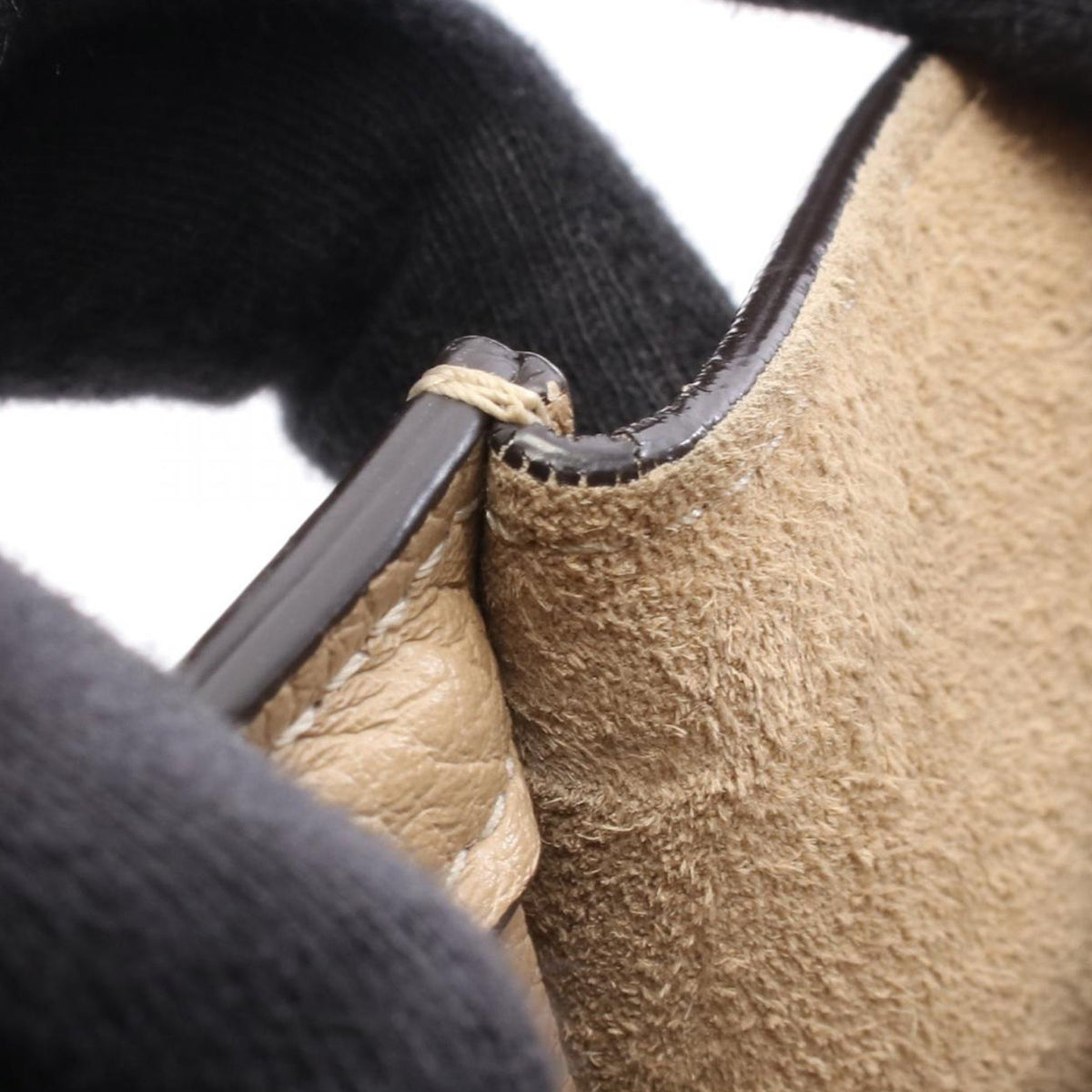 Celine Nano Leather Luggage Tote — Beige