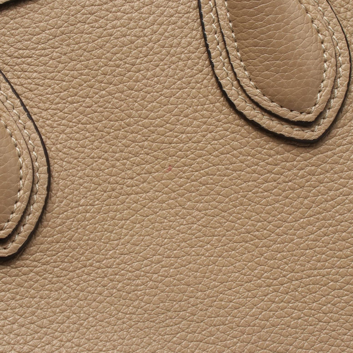 Celine Nano Leather Luggage Tote — Beige