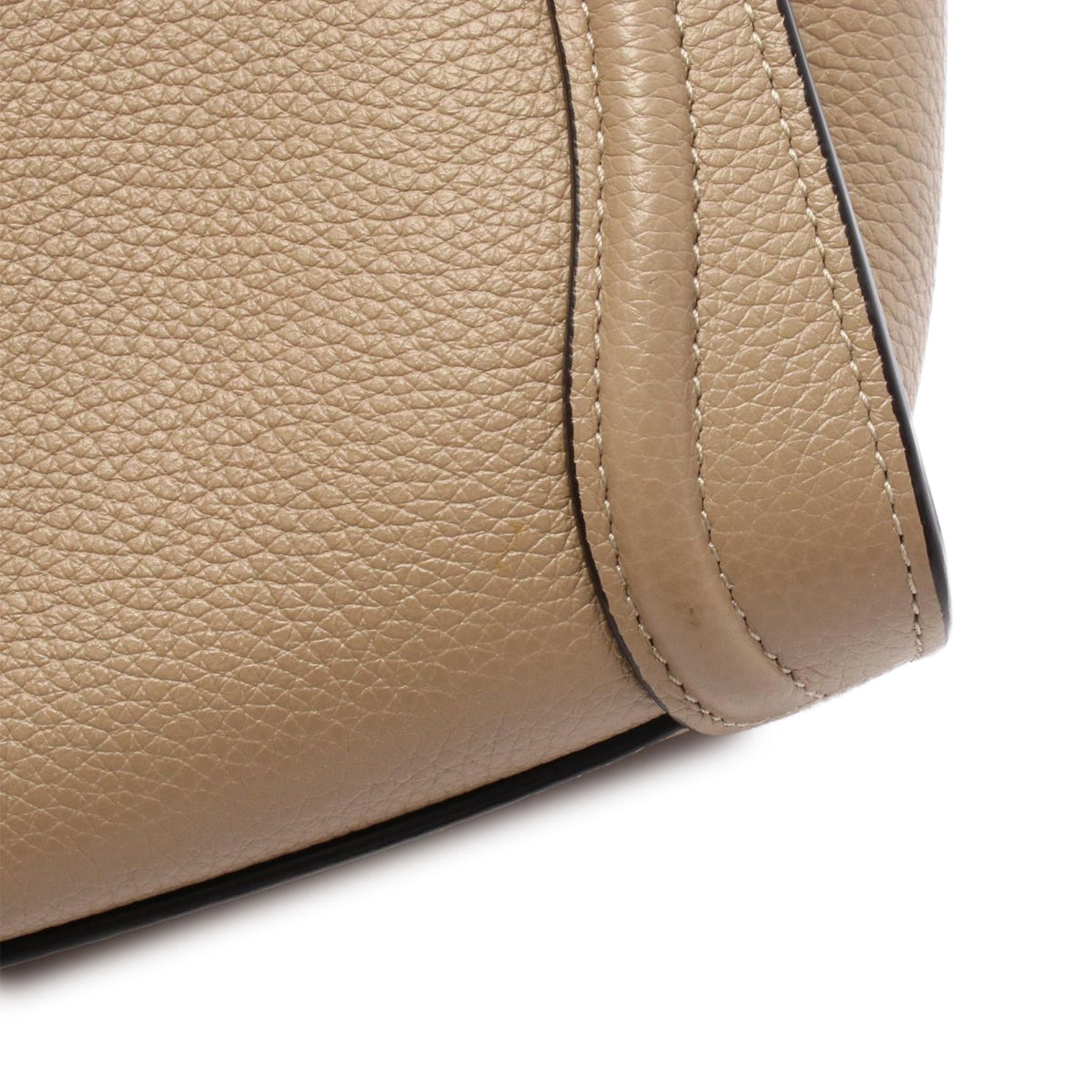 Celine Nano Leather Luggage Tote — Beige
