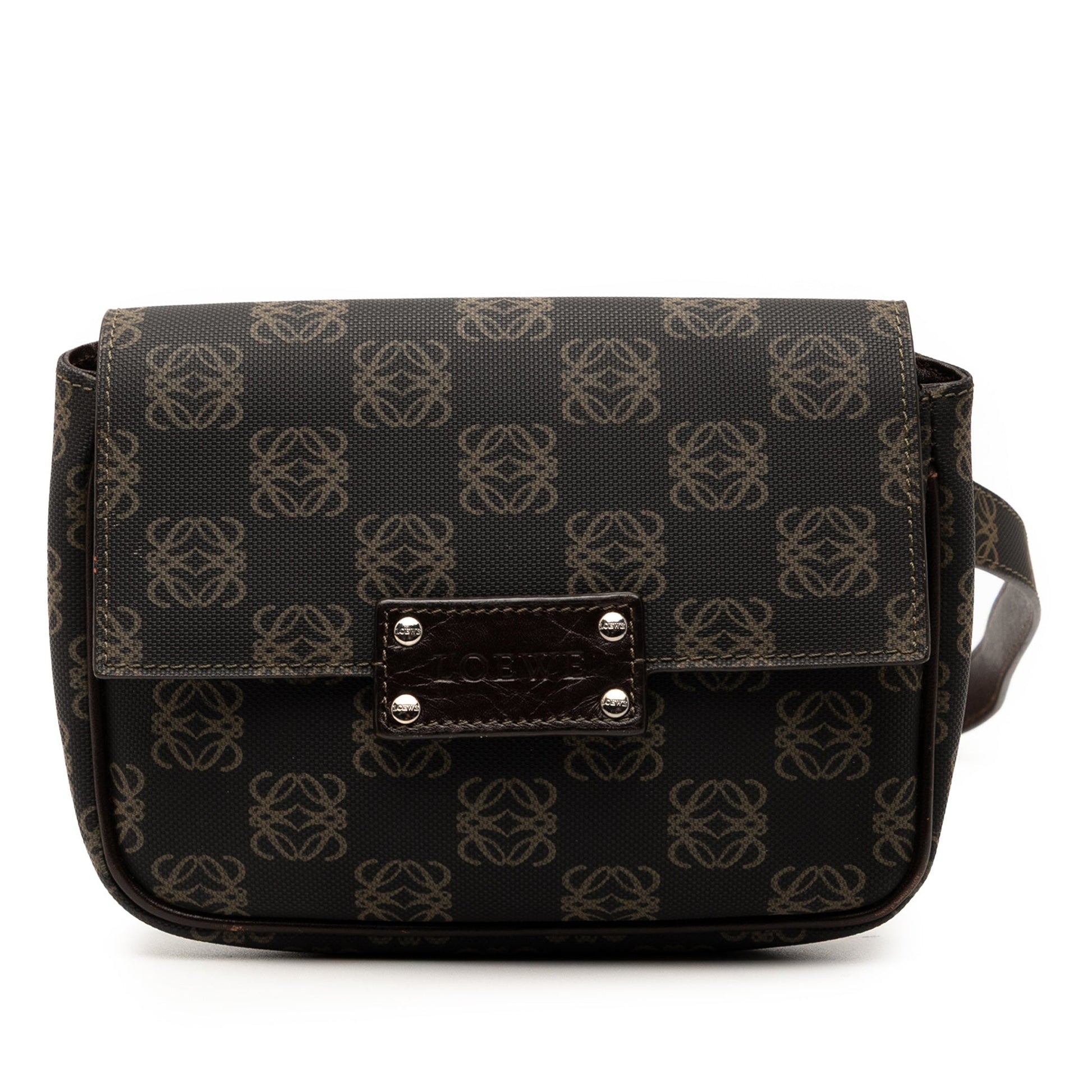 LOEWE Anagram Coated Canvas Belt Bag