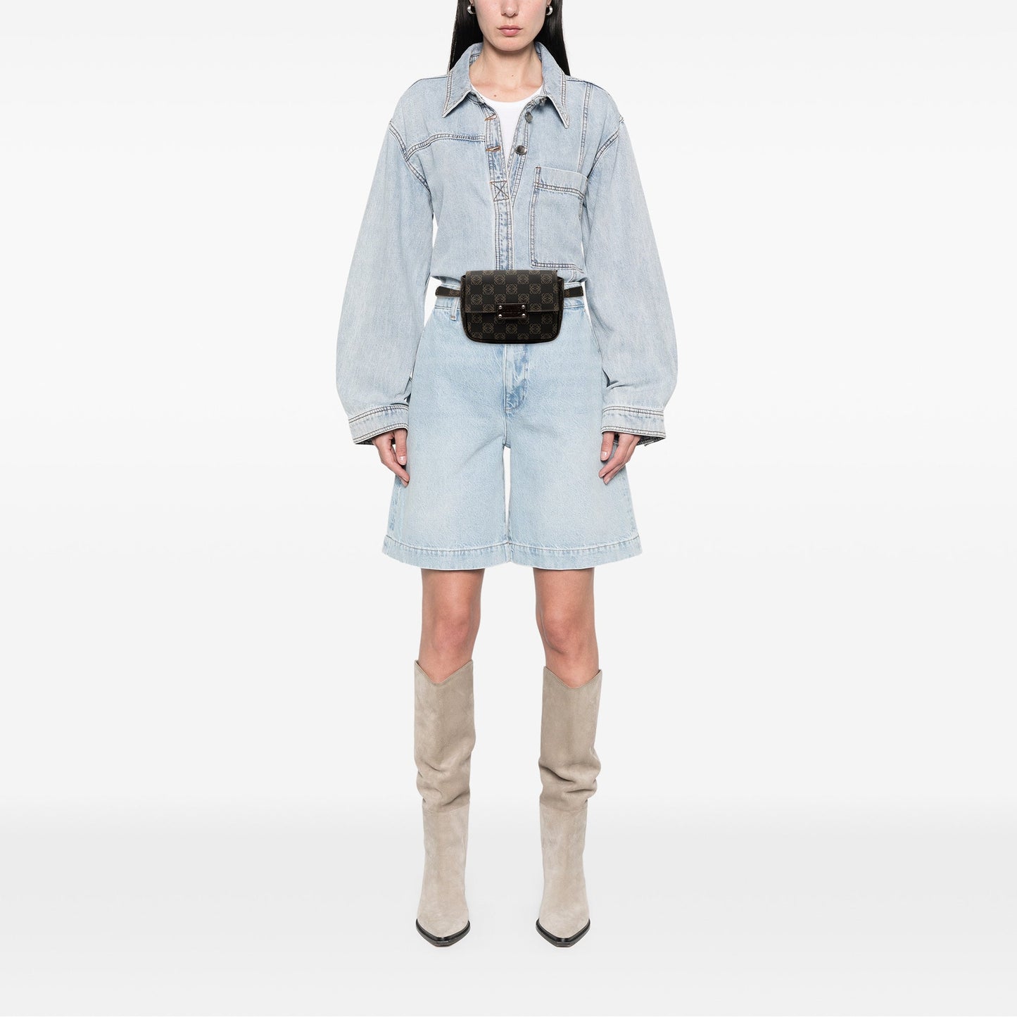 LOEWE Anagram Coated Canvas Belt Bag