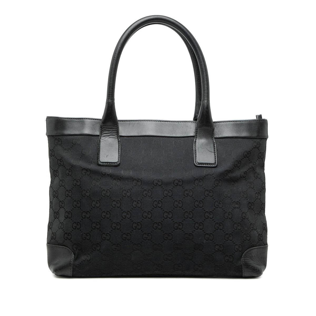Gucci GG Canvas Tote — Black