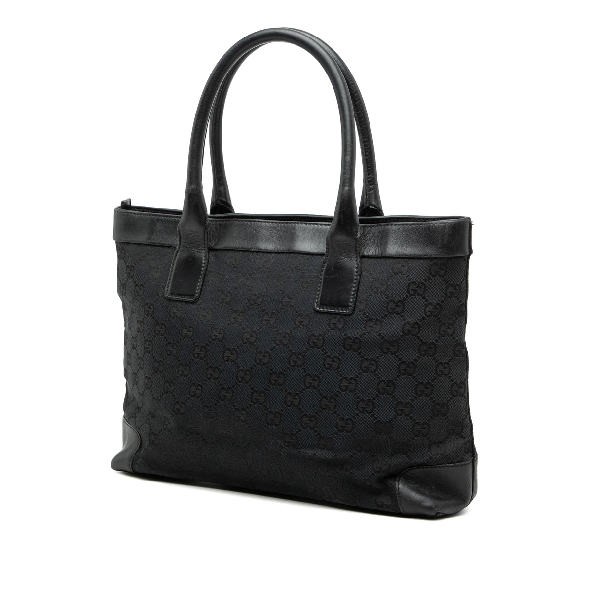 Gucci GG Canvas Tote — Black