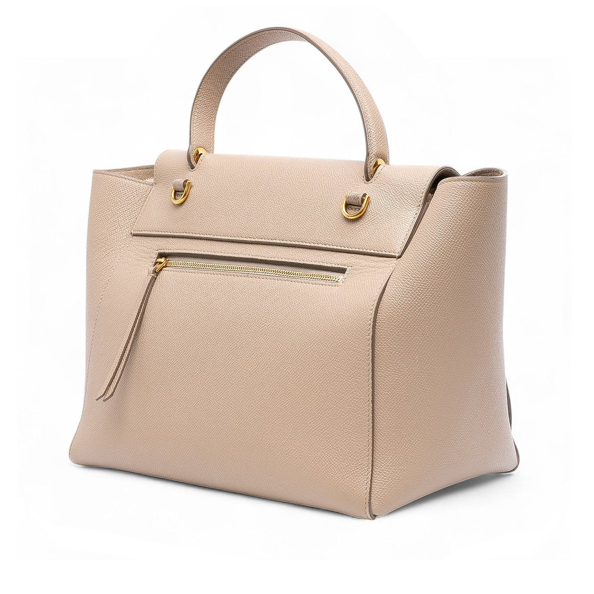 Celine Mini Grained Calfskin Belt Bag — Beige