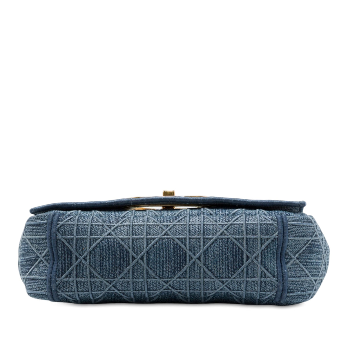 Dior Small Embroidered Denim Cannage Caro Bag