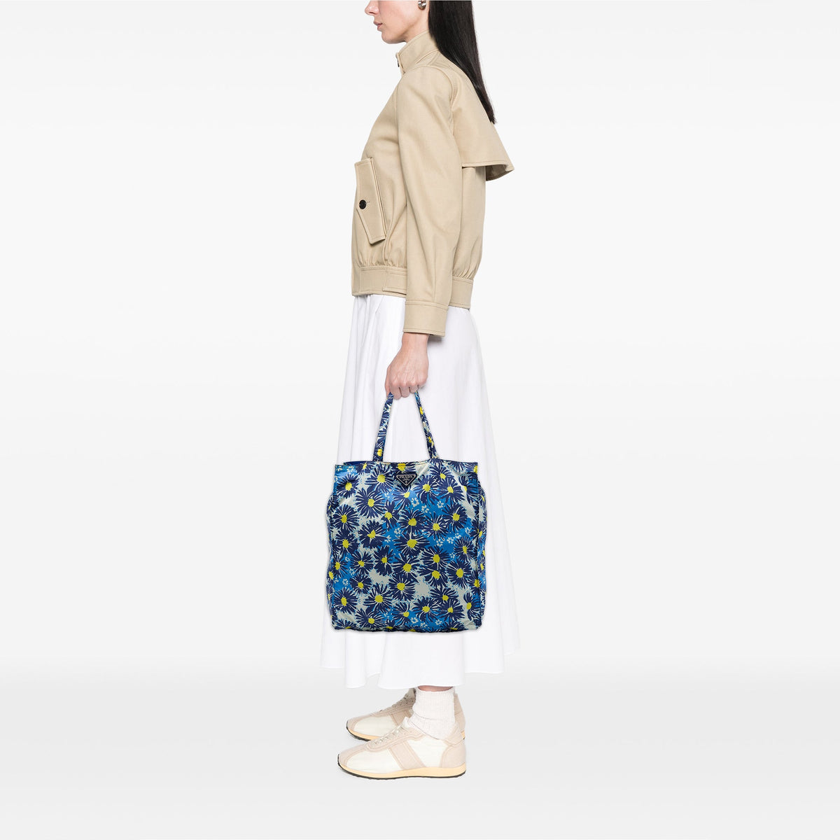 Prada Tessuto Stampato Floral Tote