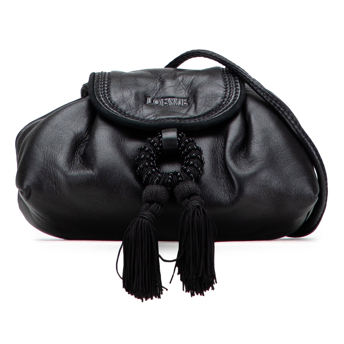 LOEWE Nappa Leather Tassel Crossbody