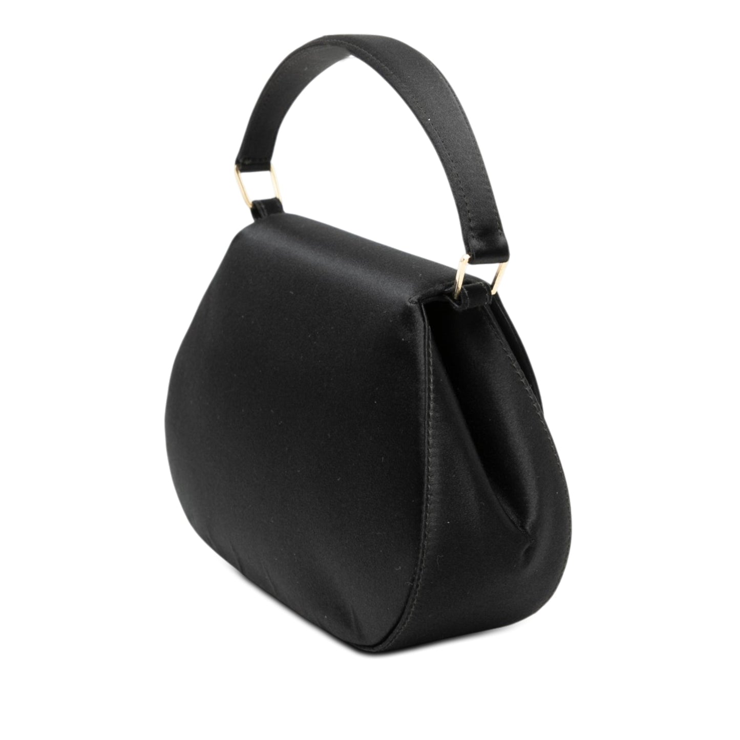 CC Satin Top Handle Flap