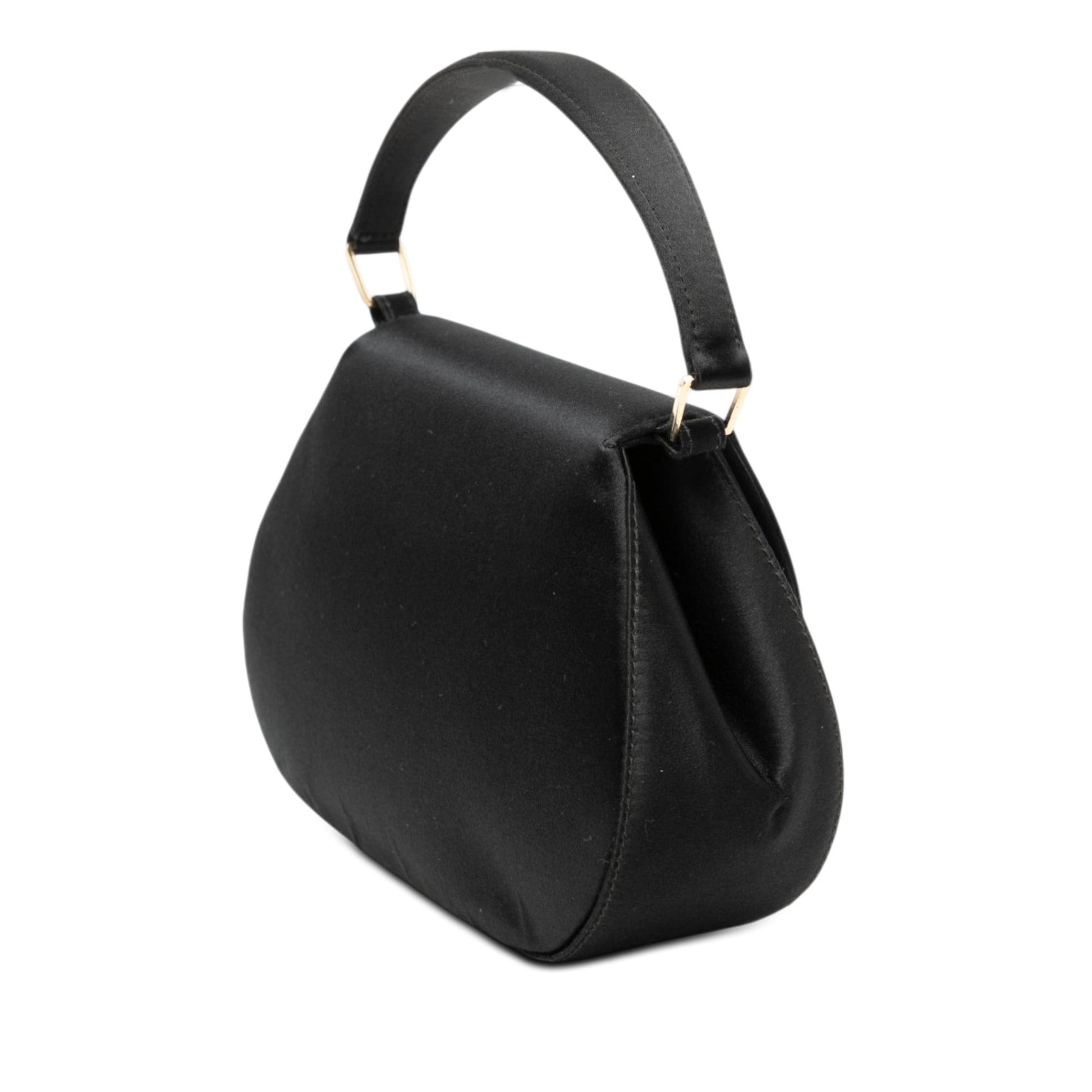 CC Satin Top Handle Flap
