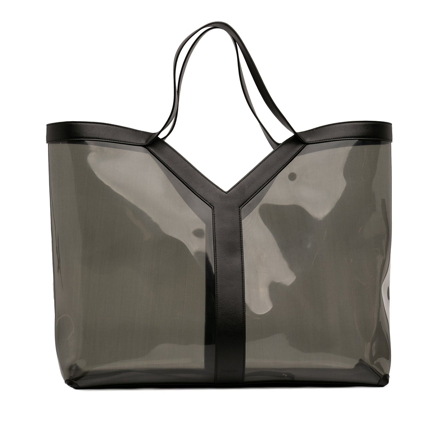 Saint Laurent Maxi PVC Transparent Y Tote