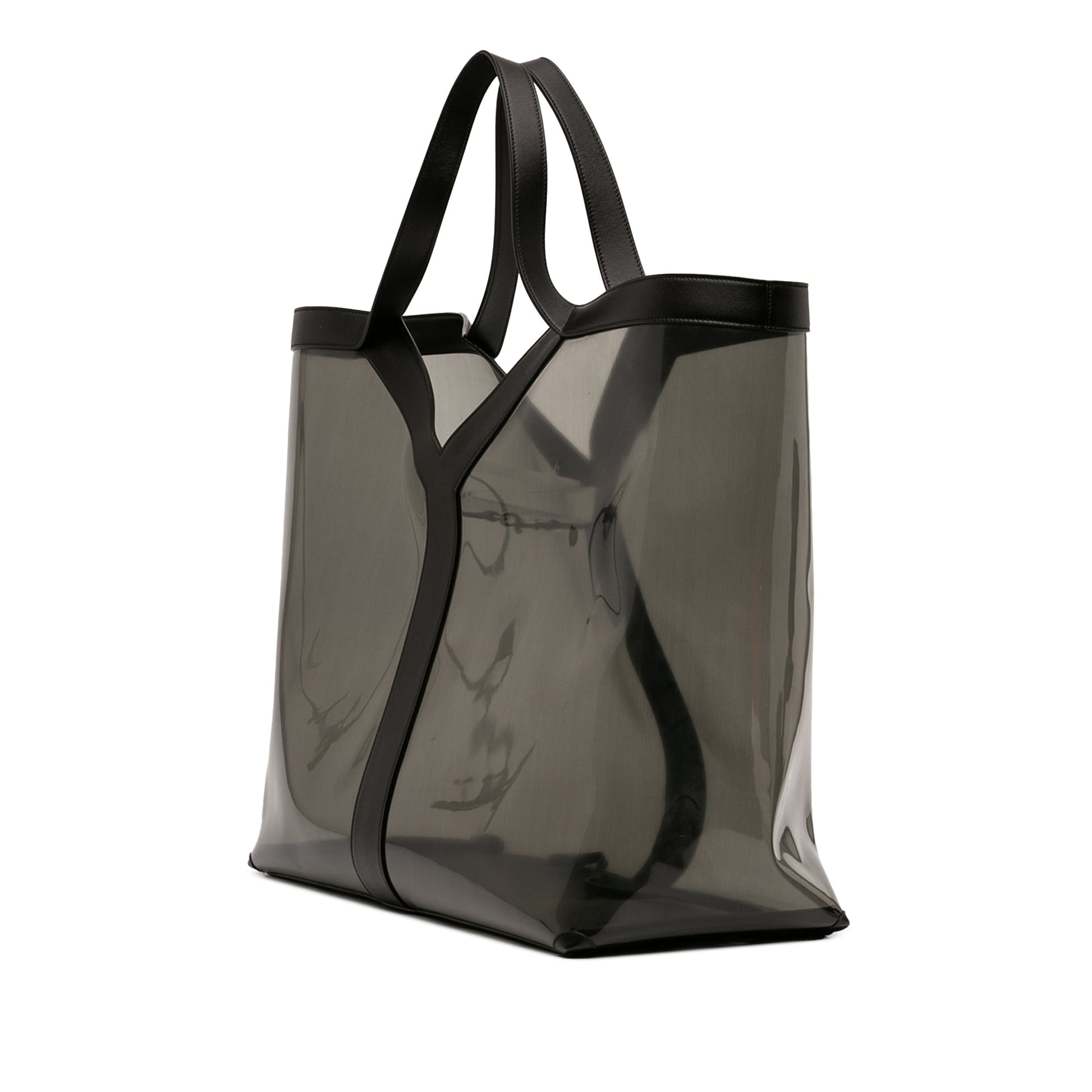 Saint Laurent Maxi PVC Transparent Y Tote