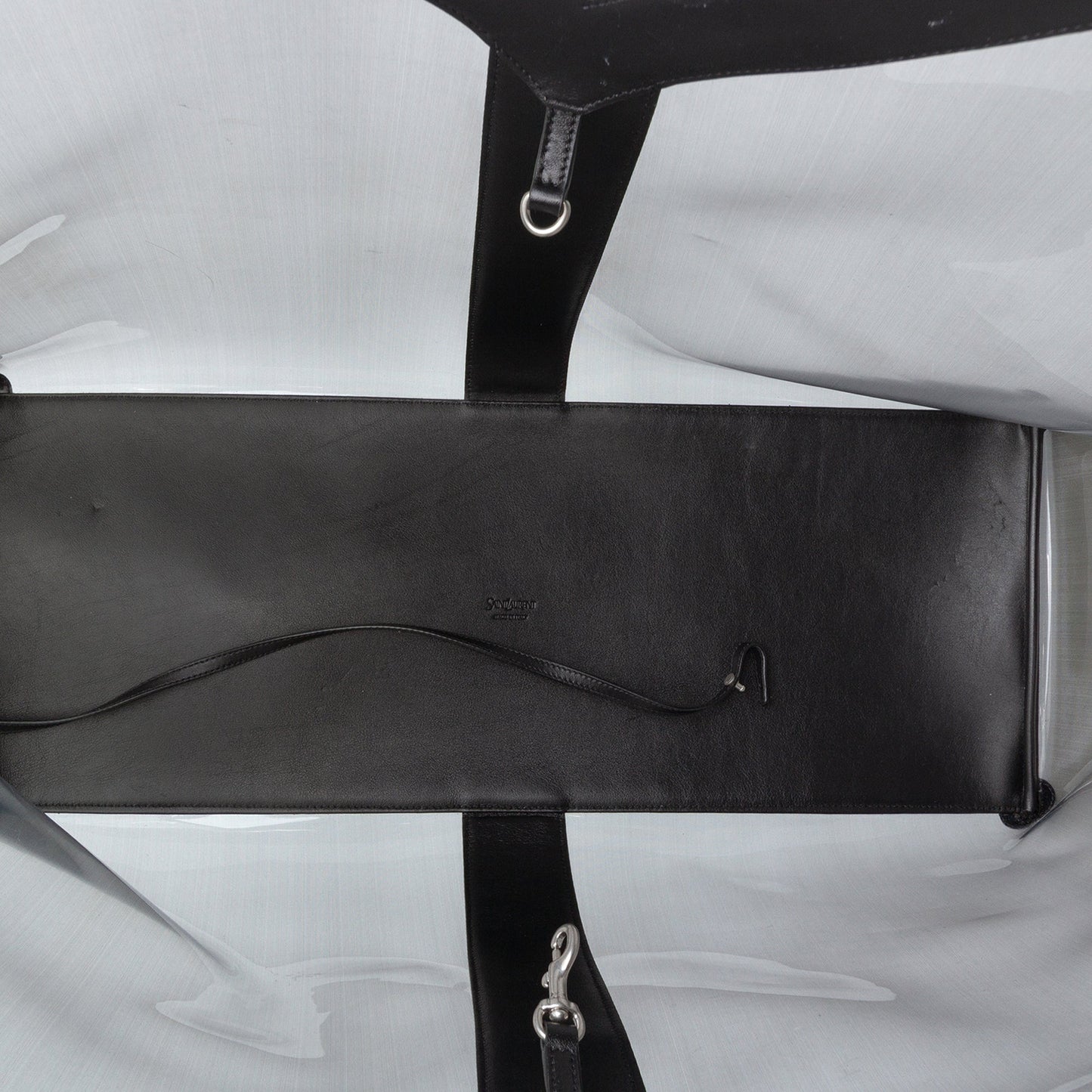 Saint Laurent Maxi PVC Transparent Y Tote