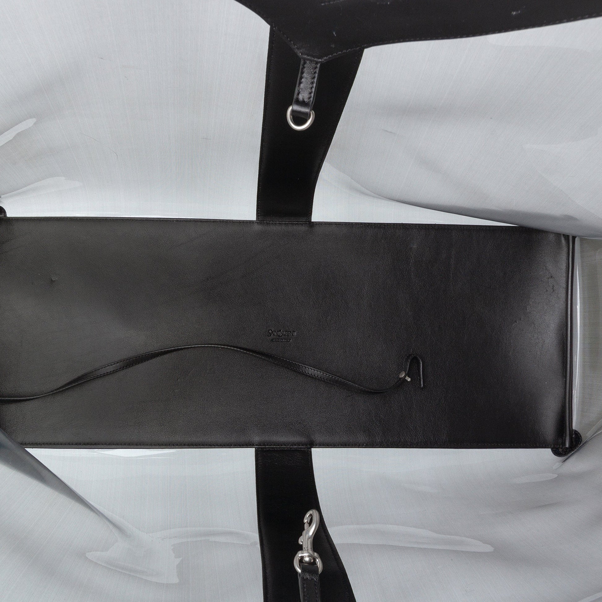 Saint Laurent Maxi PVC Transparent Y Tote