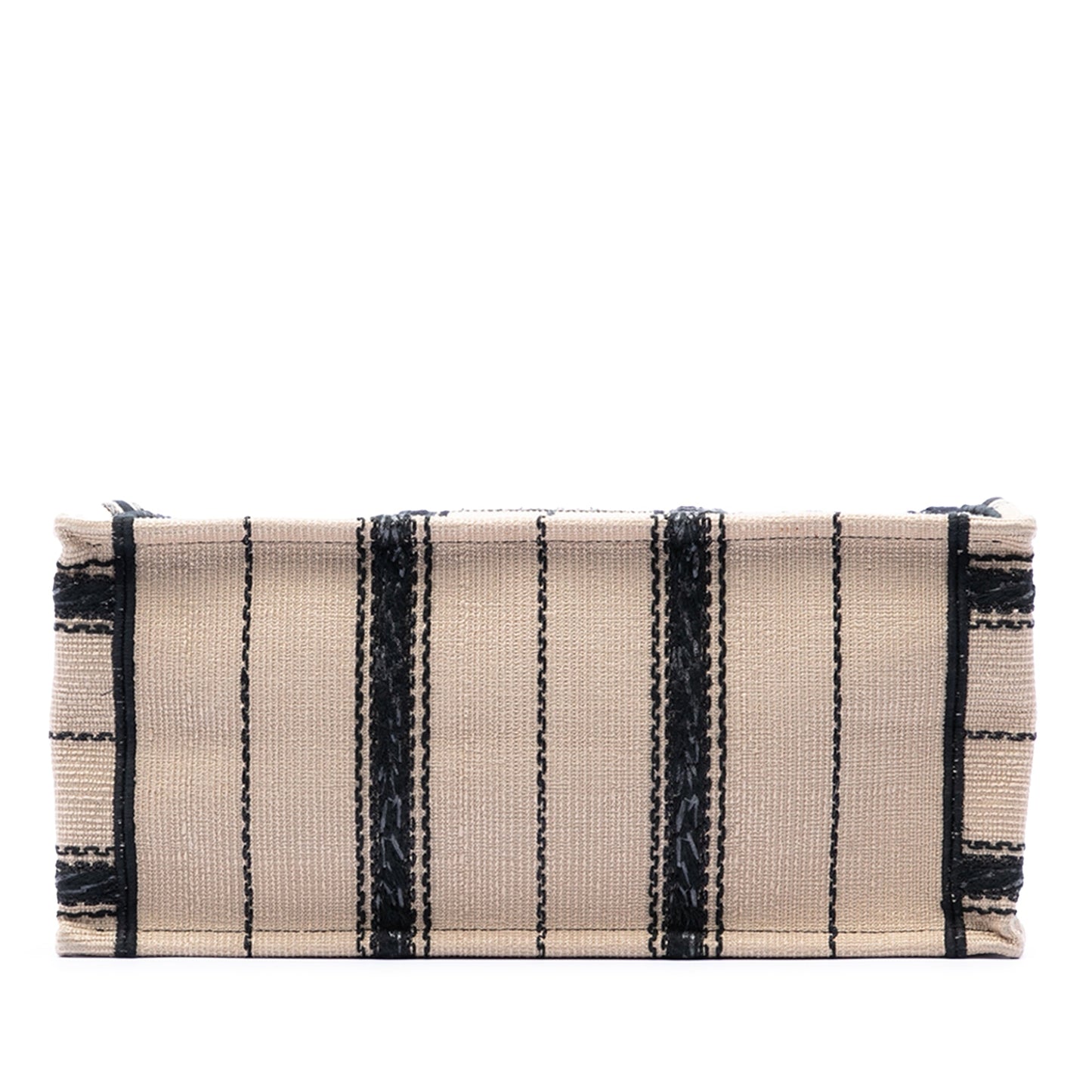 Dior Medium Embroidered Canvas Bayadere Book Tote