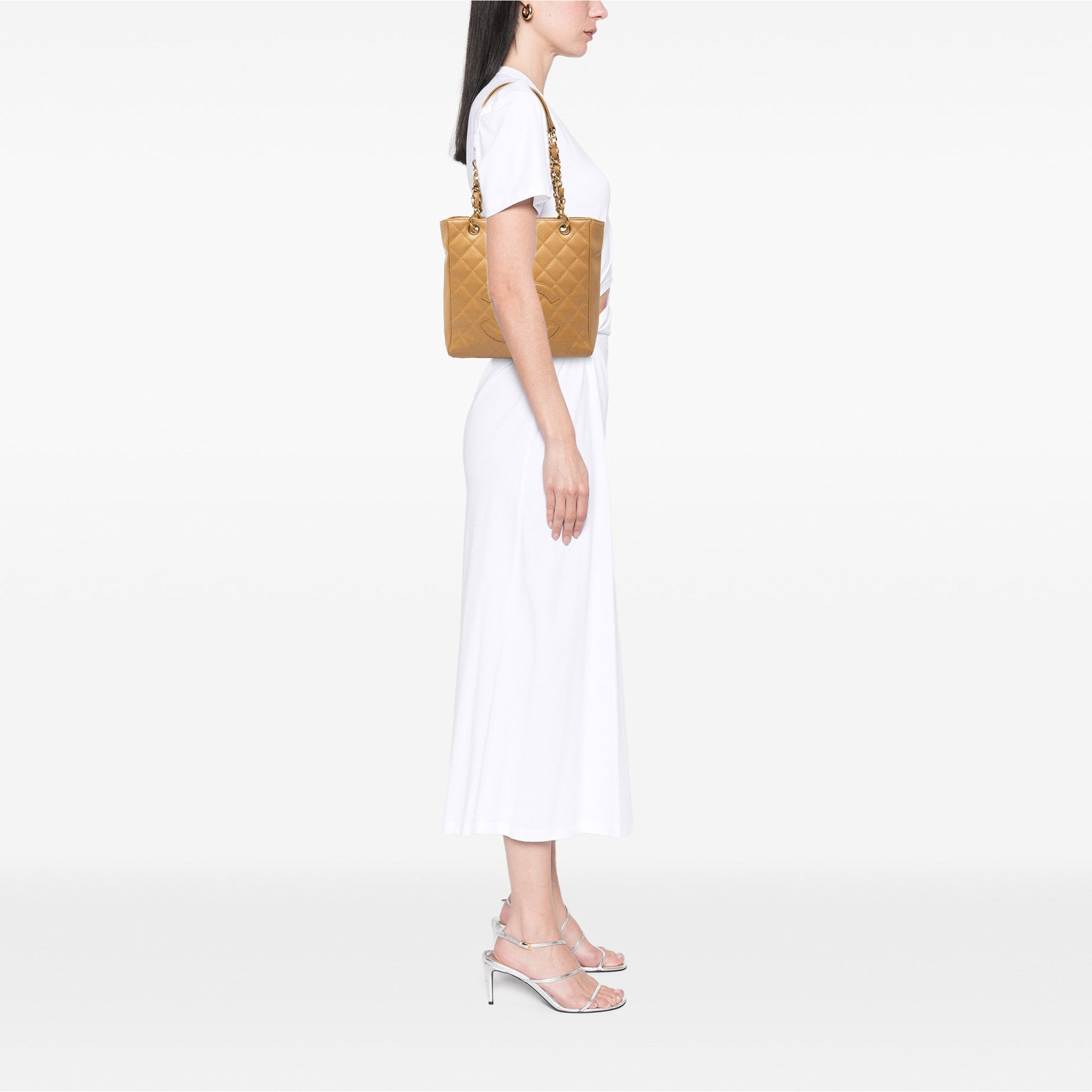 Chanel Caviar Petite Shopping Tote