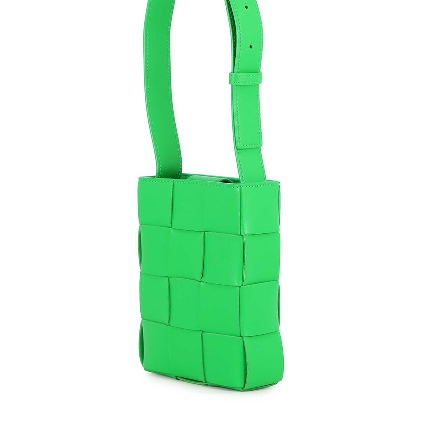 Bottega Veneta Mini Nappa Intrecciato Vertical Cassette Crossbody