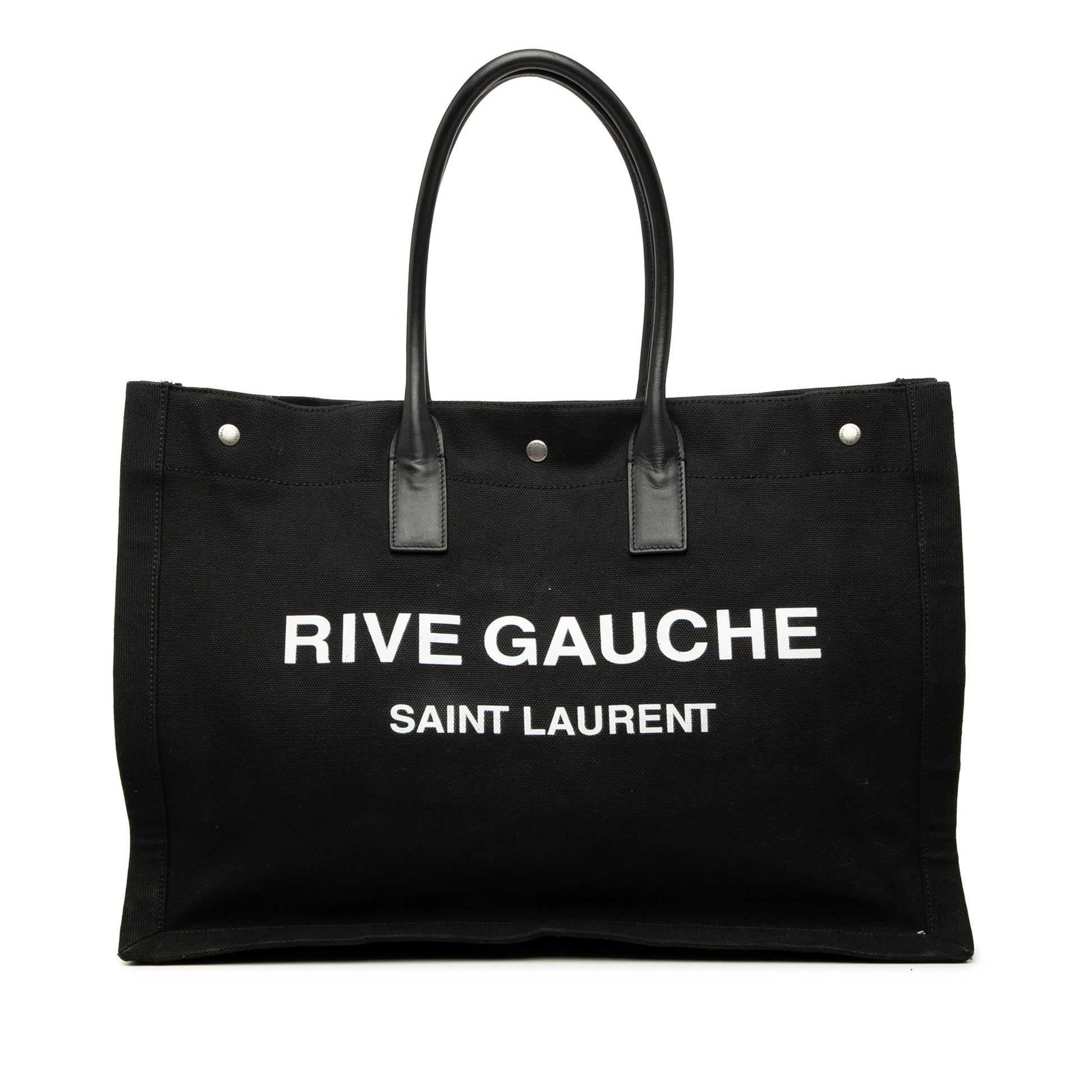 Saint Laurent Large Canvas Rive Gauche Tote