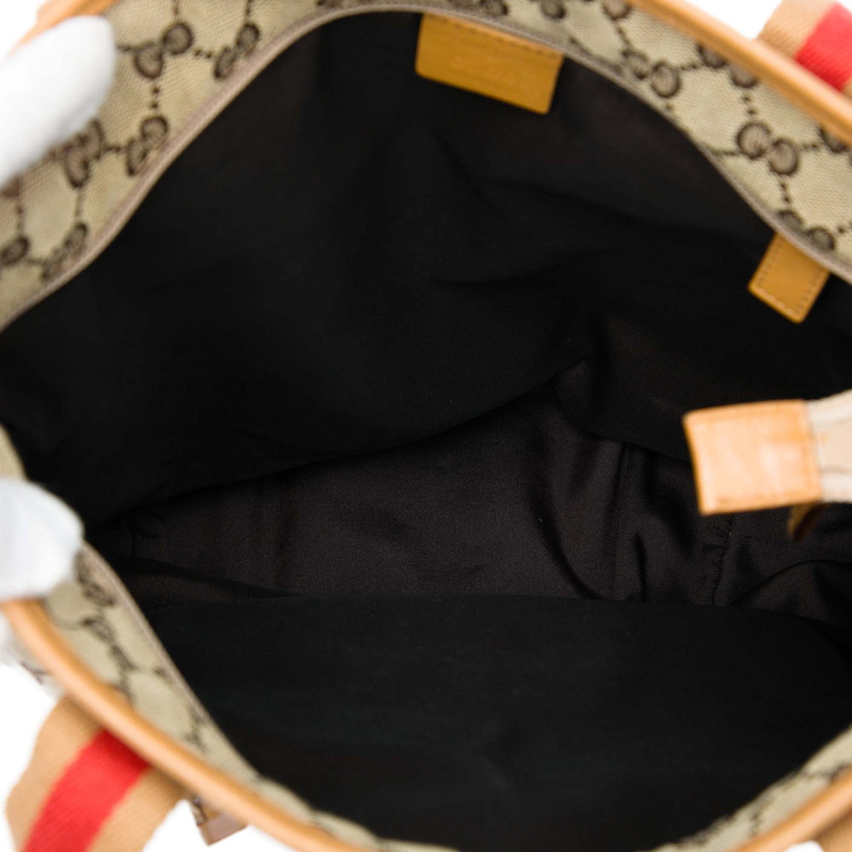 Gucci GG Canvas Web Tote