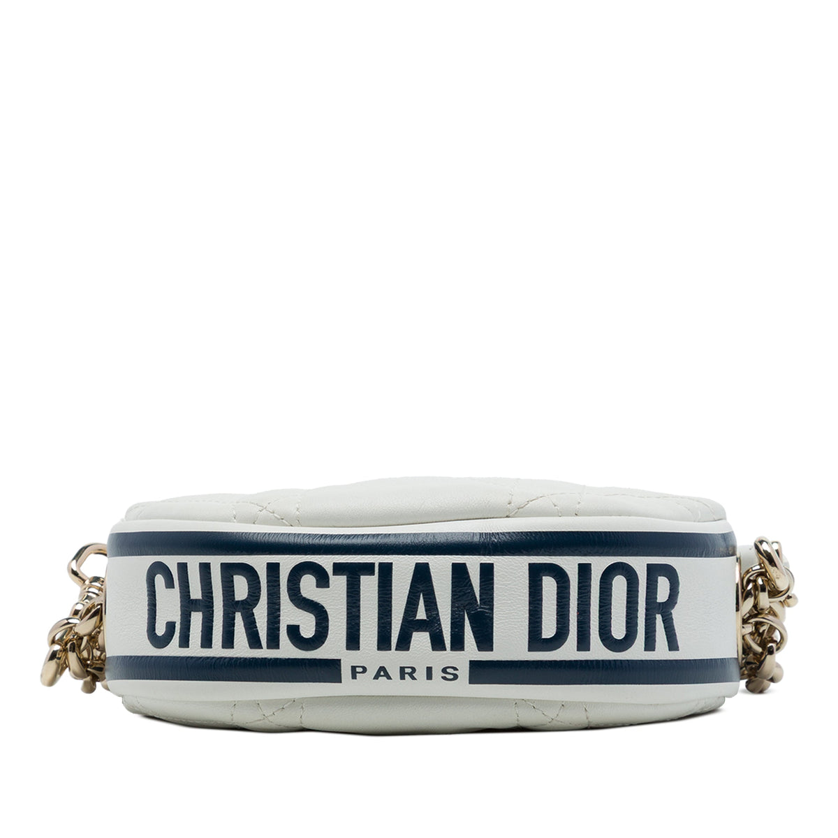 Dior Micro Lambskin Cannage Dior Vibe Hobo — White
