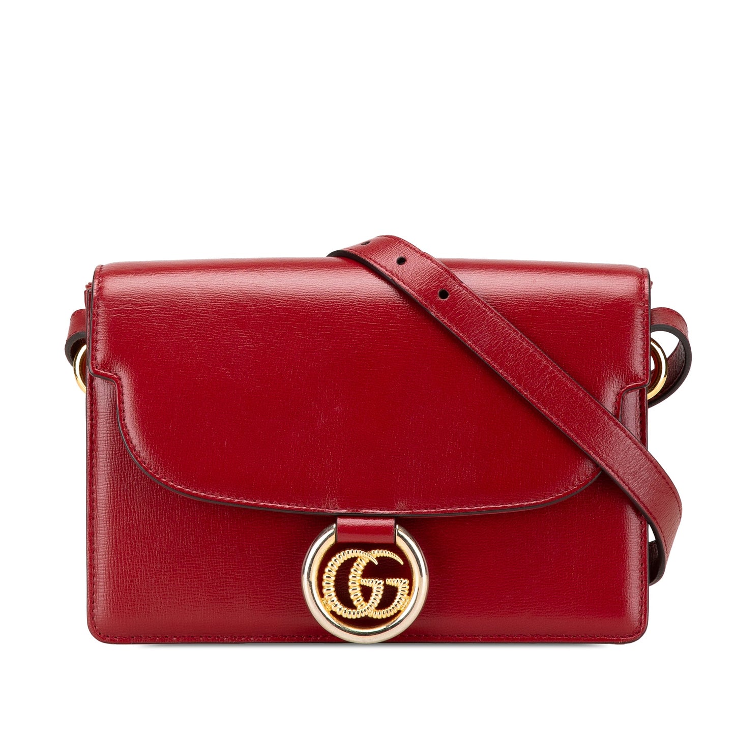 Gucci Small Textured Calfskin GG Ring  Torchon Crossbody