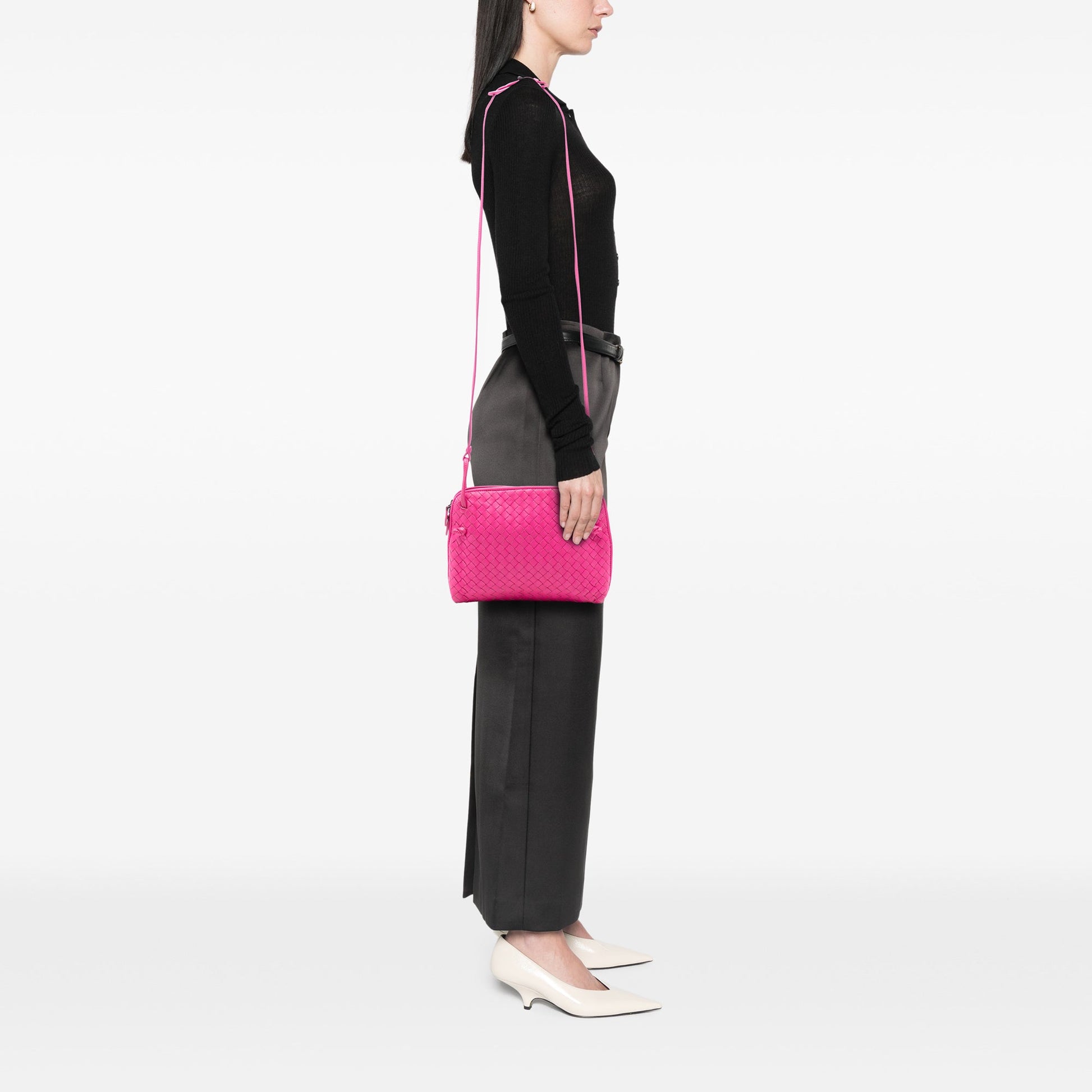 Bottega Veneta Nappa Intrecciato Nodini Crossbody
