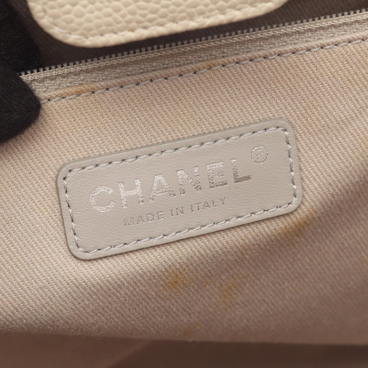 Chanel Small Glazed Calfskin Deauville Tote