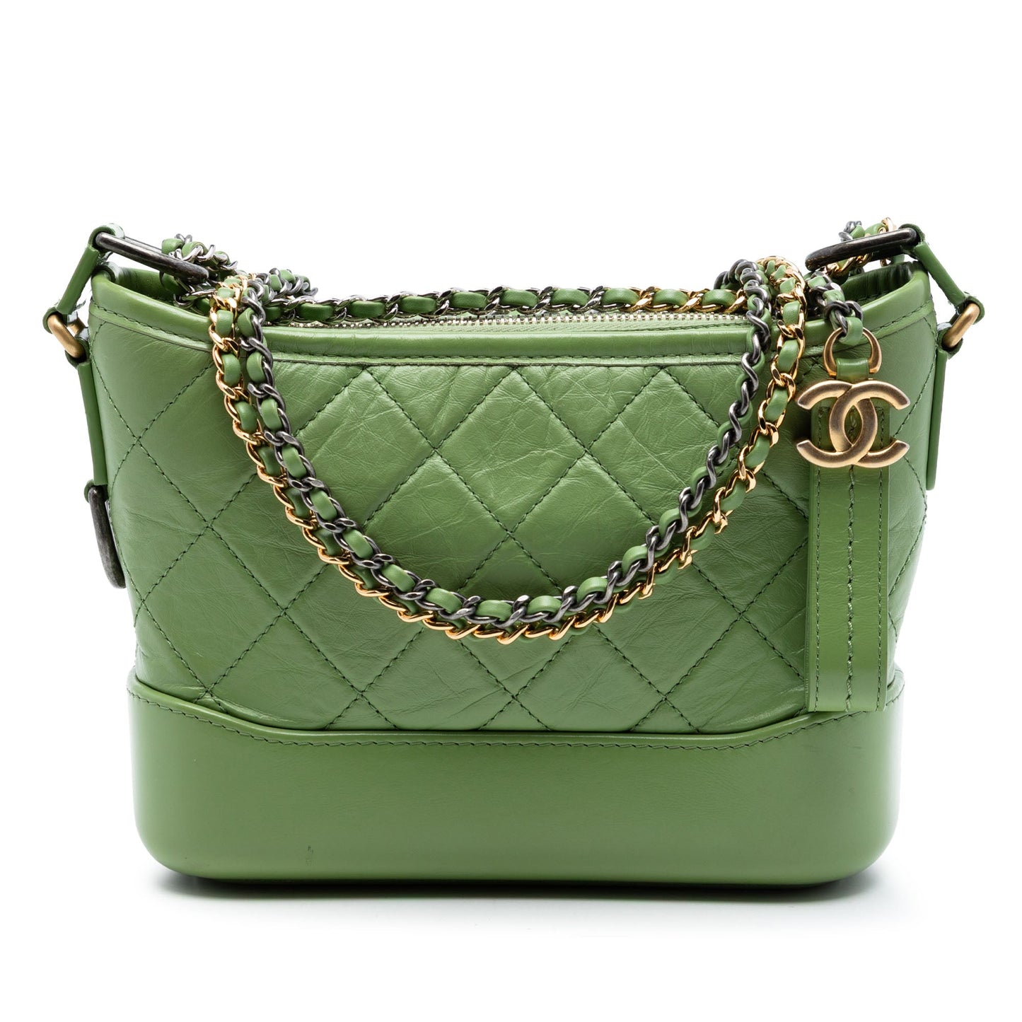 Chanel Small Quilted Aged Calfskin Gabrielle Hobo