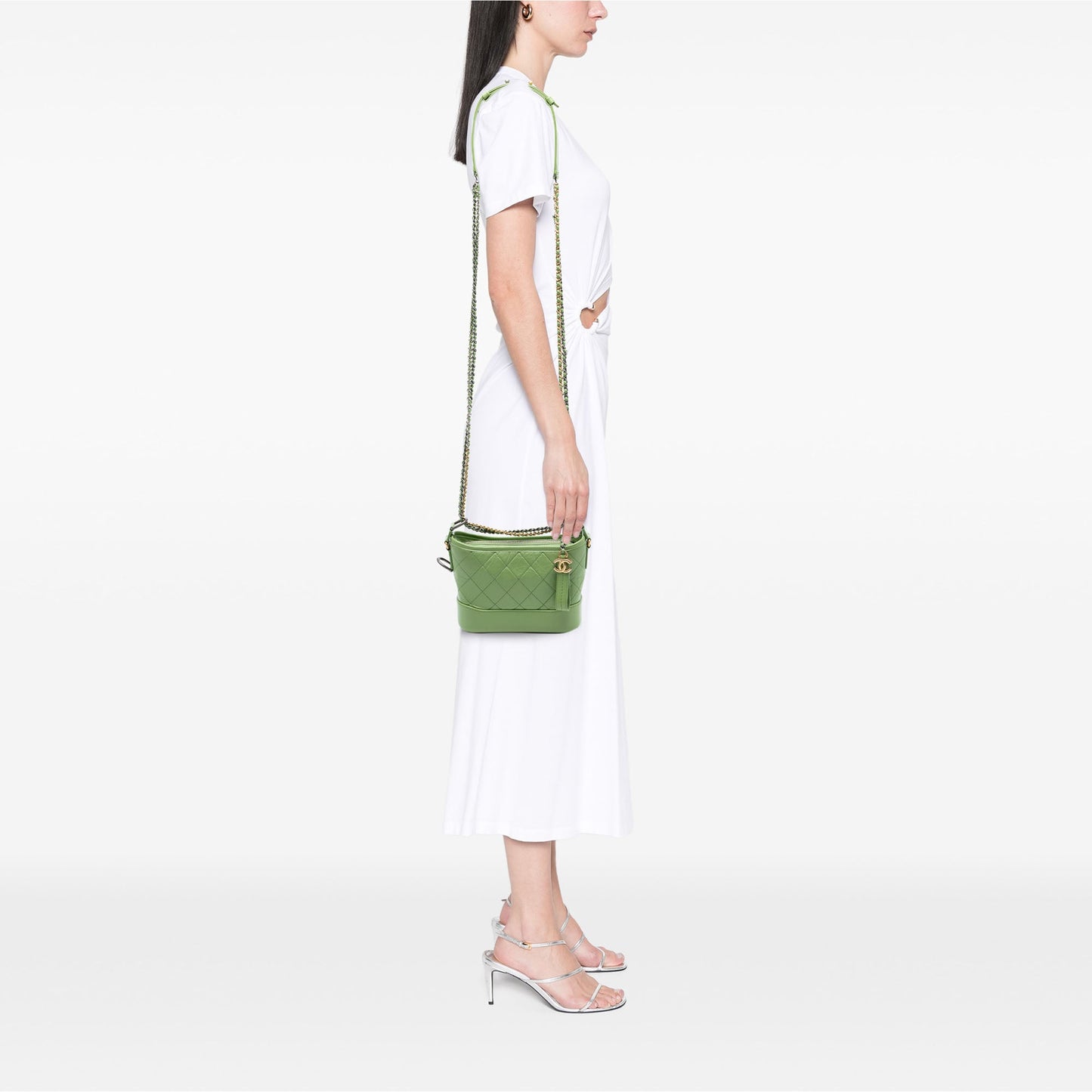 Chanel Small Quilted Aged Calfskin Gabrielle Hobo