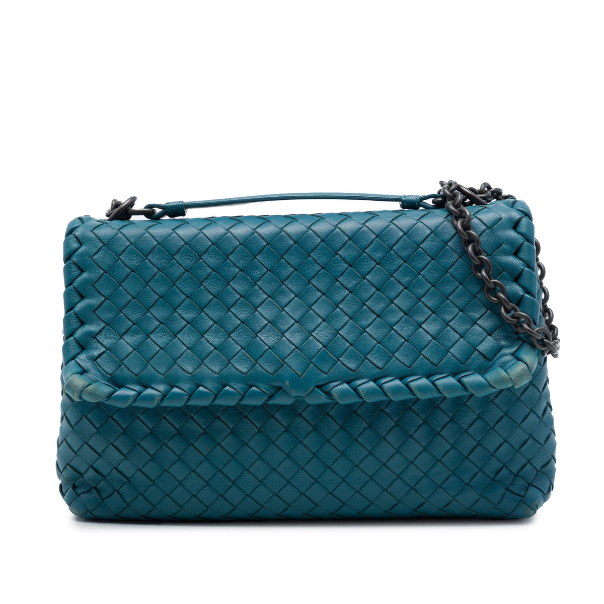 Bottega Veneta Small Nappa Intrecciato Olimpia Shoulder Bag