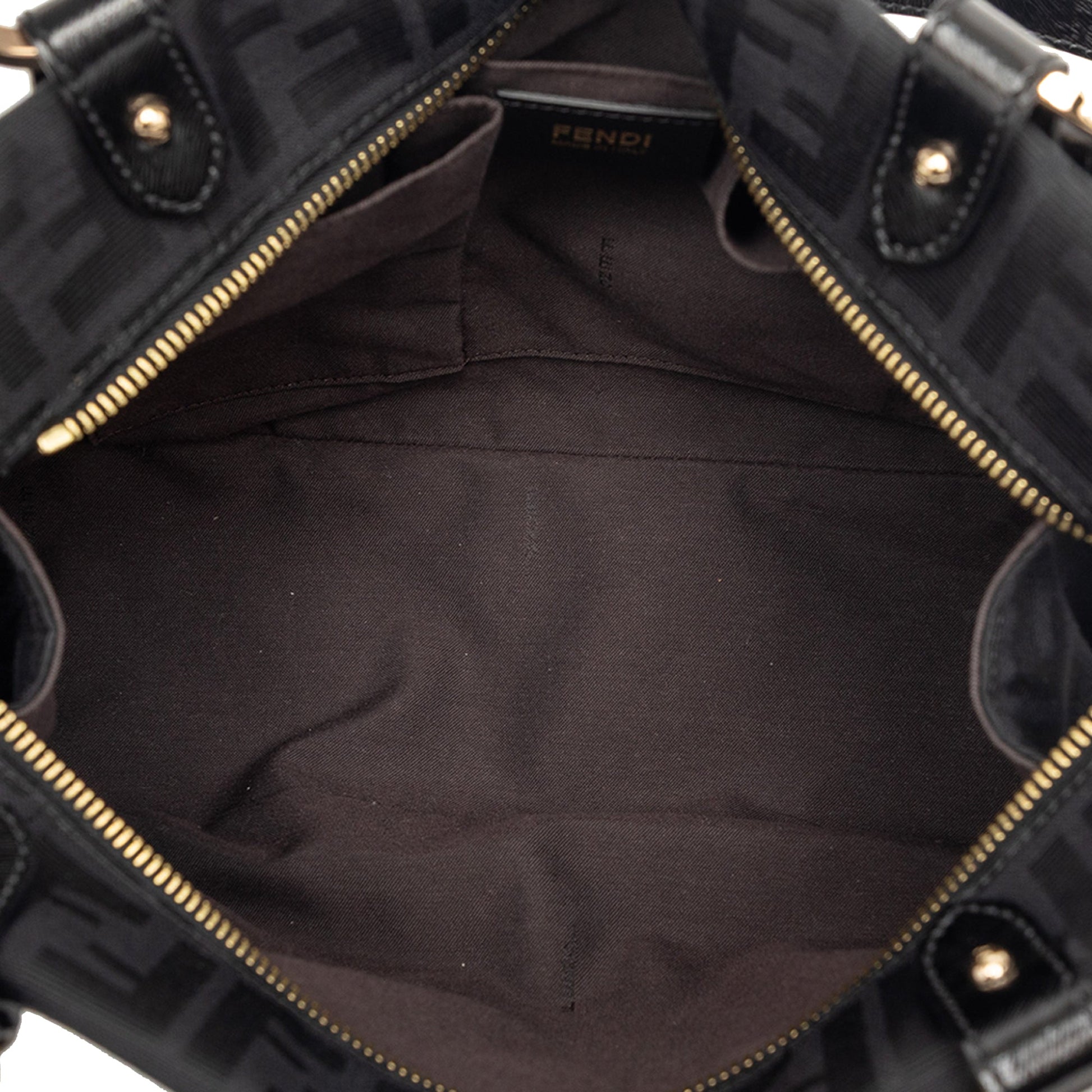 Fendi Zucca Canvas Chef Shoulder Bag