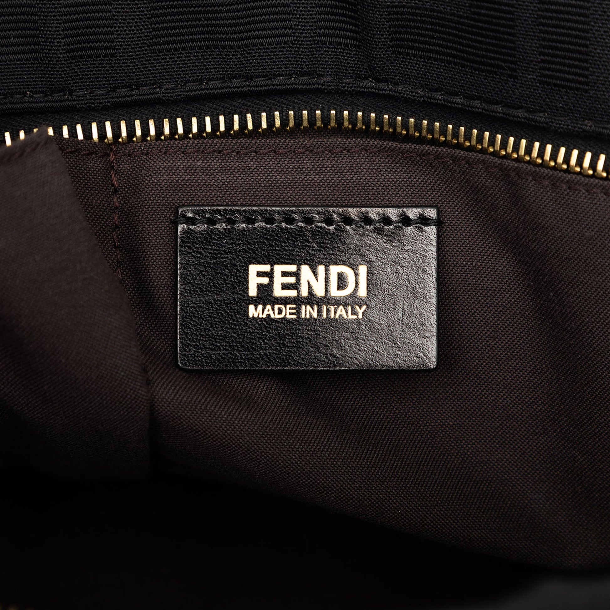 Fendi Zucca Canvas Chef Shoulder Bag