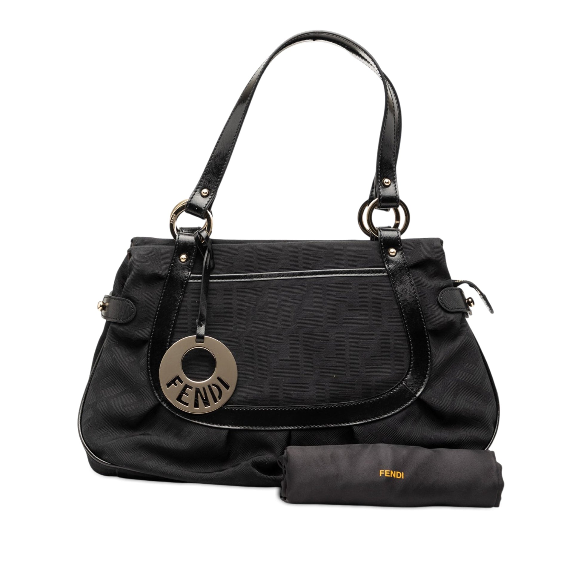 Fendi Zucca Canvas Chef Shoulder Bag