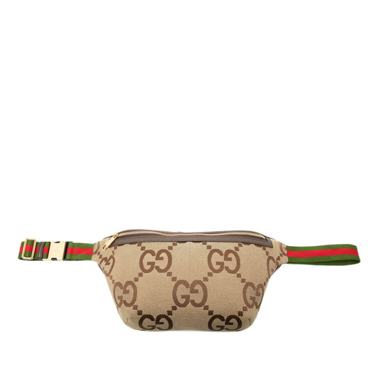 Jumbo GG Canvas Web Belt Bag