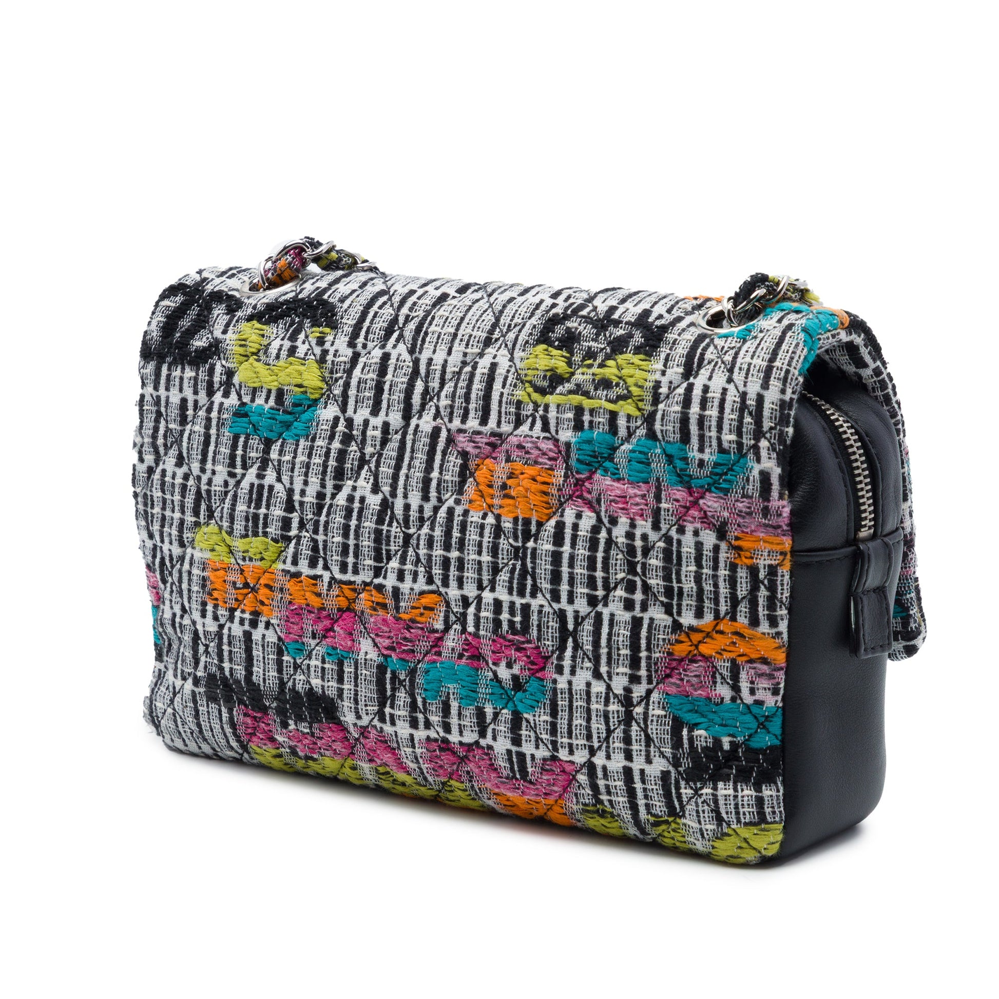 Chanel Quilted Tweed Fantasy Easy Flap