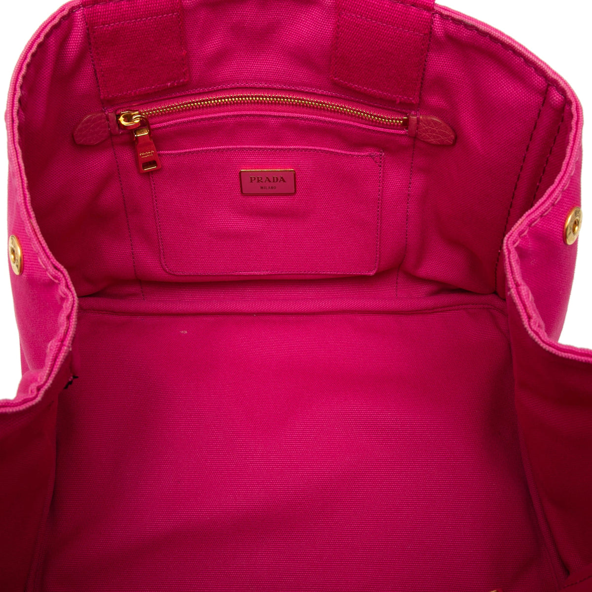 Prada Canvas Canapa Logo Tote