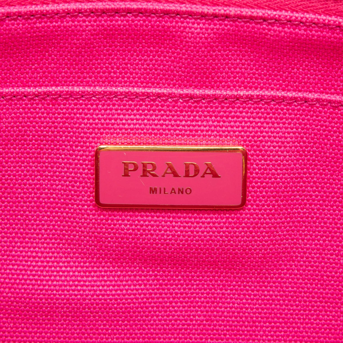 Prada Canvas Canapa Logo Tote