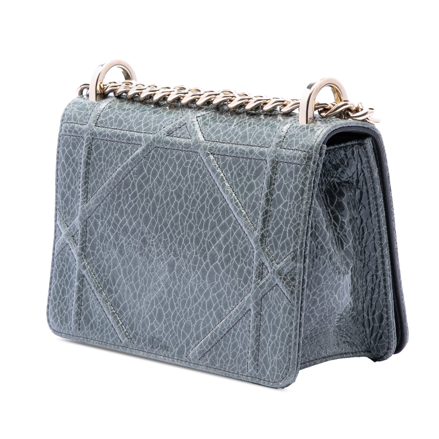 Dior Mini Crackled Deerskin Diorama Flap