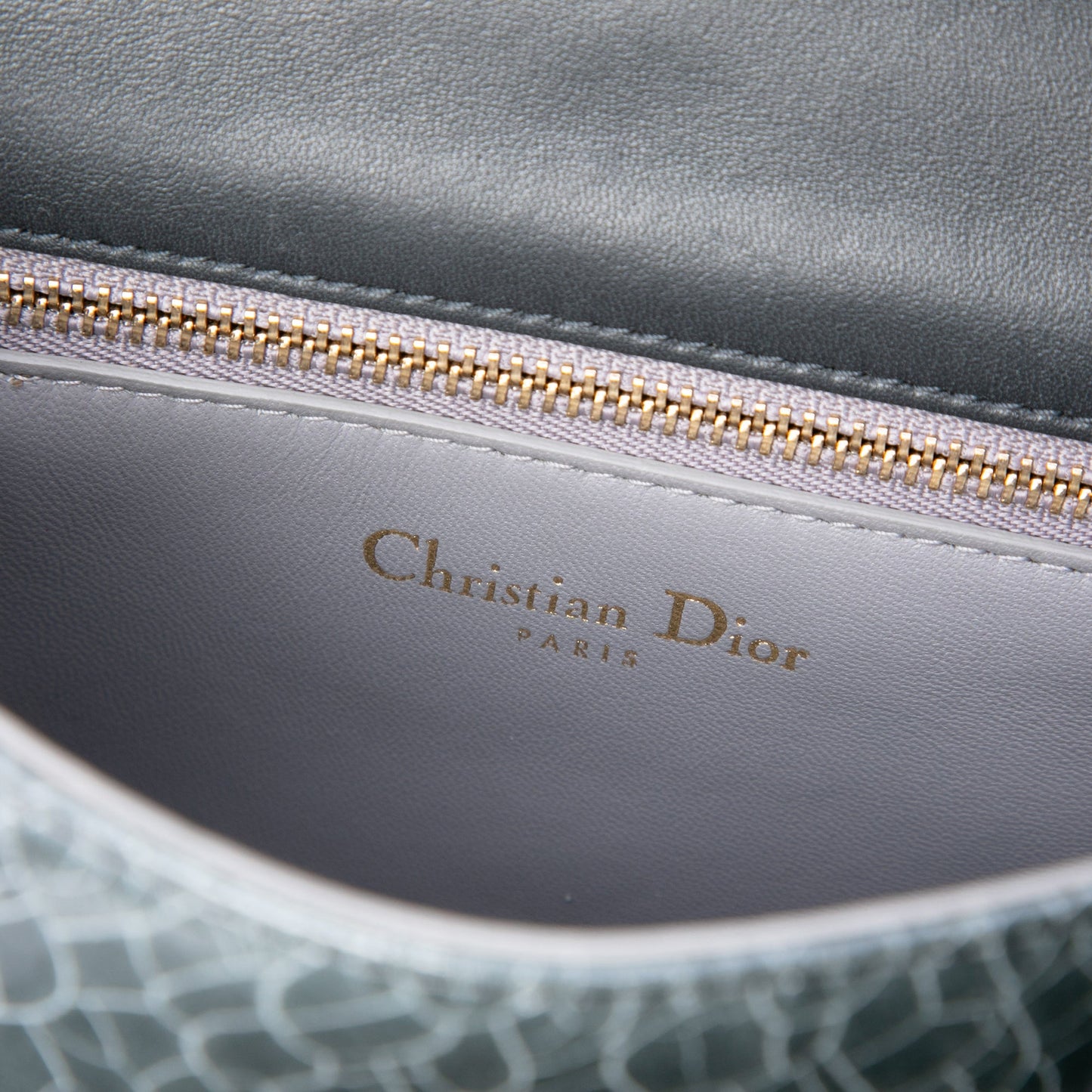 Dior Mini Crackled Deerskin Diorama Flap