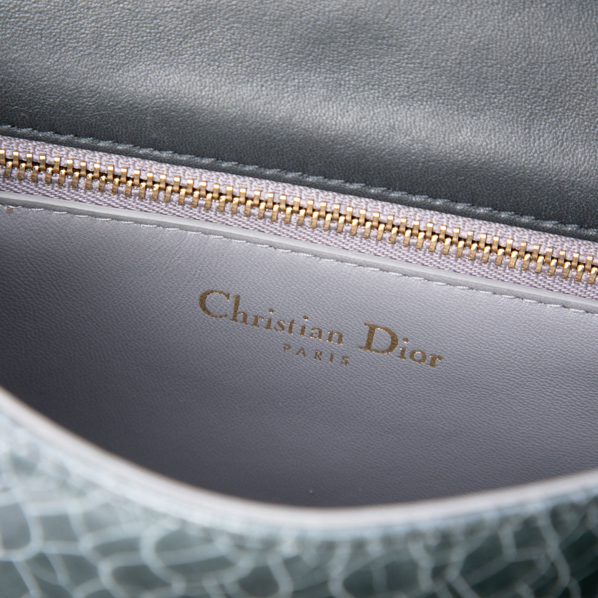 Dior Mini Crackled Deerskin Diorama Flap