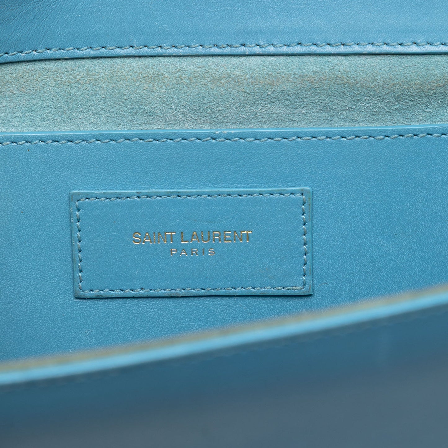 Saint Laurent Smooth Leather Cassandre Clutch